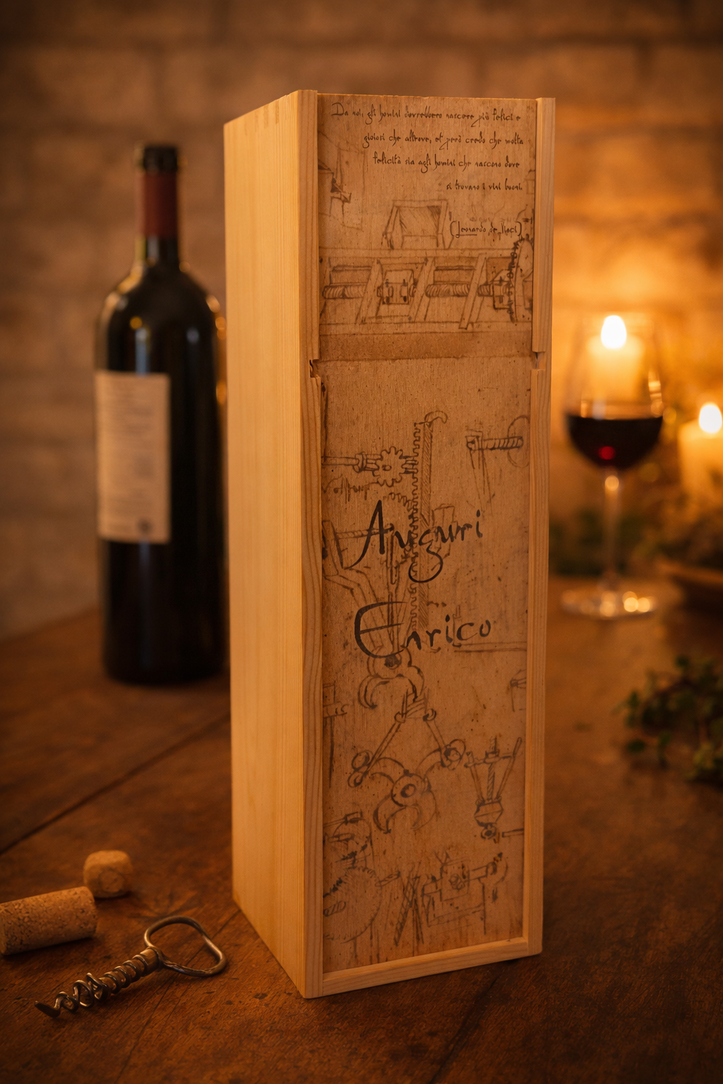 Cassetta da vino personalizzata