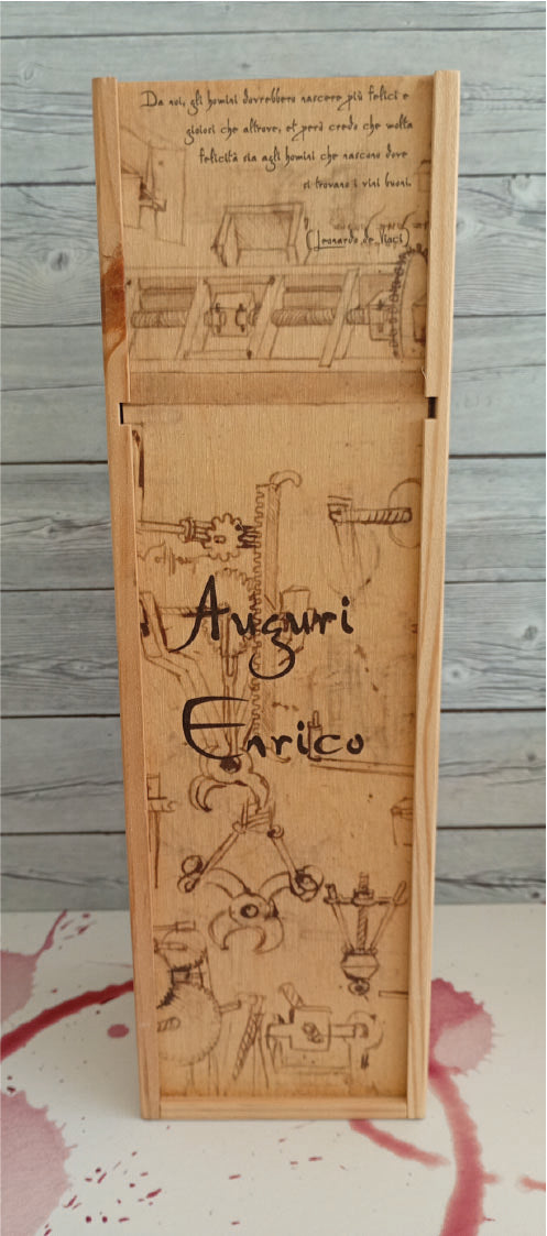 Cassette per Vino Personalizzate – Serie Tema Leonardo da Vinci