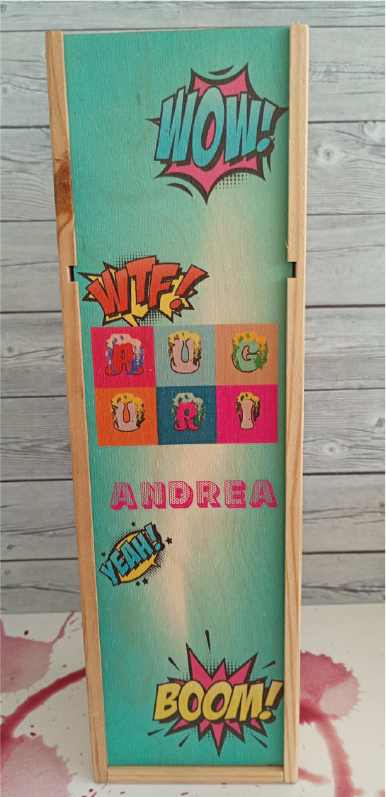 Cassette per Vino Personalizzate – Serie Tema Pop Art