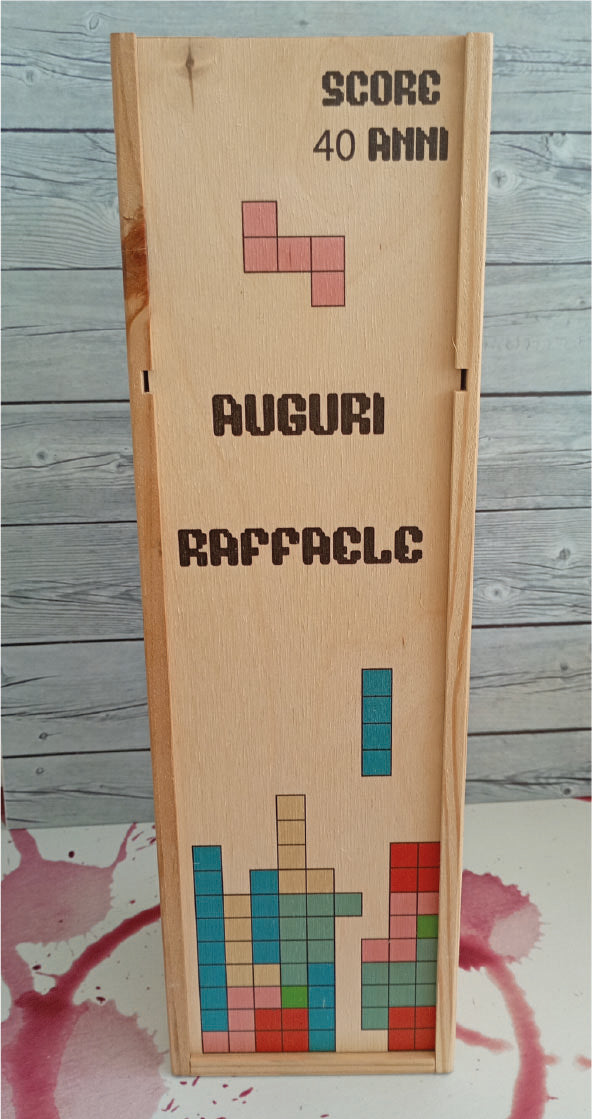 Cassette per Vino Personalizzate – Serie Tema Tetris